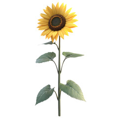 Fototapeta premium Sun-Kissed Sunflower A Symbol of Hope and Joy.