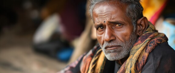 Weathered Face of an Older Man