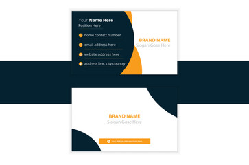 Modern and  corporate business card design template.