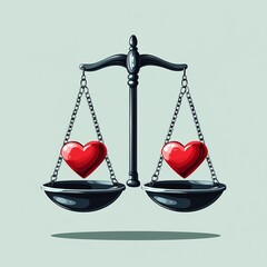 Golden scales of justice, a symbol of balance and equality in law and business