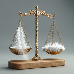 Scales of justice balancing on a pedestal, symbolizing fairness and impartiality