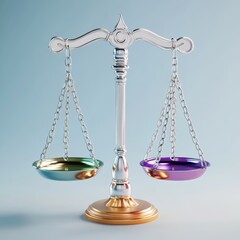 Scales of justice balancing the weight of truth and falsehood