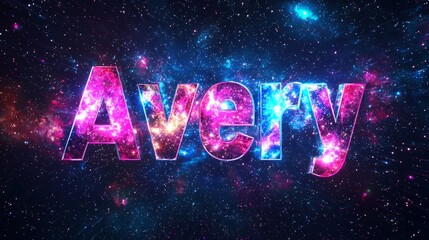 Galaxy personalized name postcard perfect for decor.