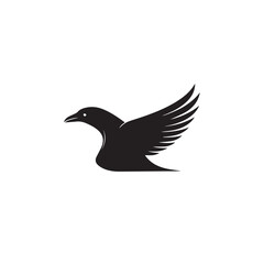 Obraz premium Raven in cartoon, doodle style . Image for t-shirt, web, mobile apps and ui. Isolated 2d vector illustration in logo, icon, sketch style, Eps 10, black and white. AI Generative