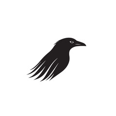 Obraz premium Raven in cartoon, doodle style . Image for t-shirt, web, mobile apps and ui. Isolated 2d vector illustration in logo, icon, sketch style, Eps 10, black and white. AI Generative