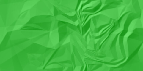 Abstract green crumpled paper texture background. white fabric crushed textured crumpled. green wrinkly backdrop paper background. green paper texture material. panorama grunge wrinkly paper texture.