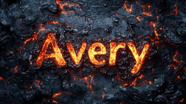 Lava personalized name postcard perfect for decor.