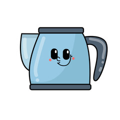 Brewing Delights Charming Cartoon Coffee Pot Character Designs