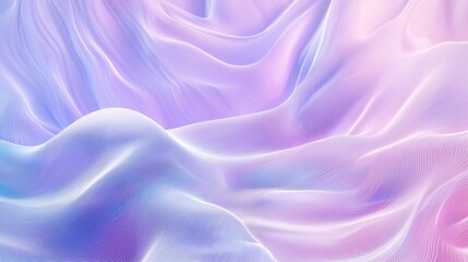 Obraz premium A background with an abstract wavy pattern with white lines on a light purple and blue background.