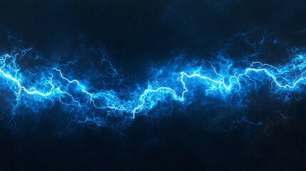 thunderbolt background with electric texture depicting blue lightning against a dark sky, capturing the essence of nature’s power and intensity