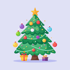 christmas tree with gifts