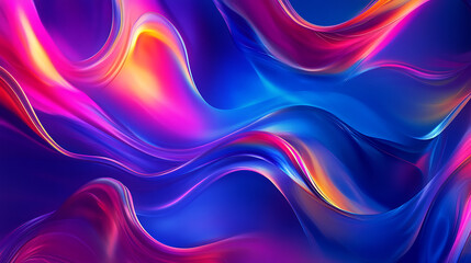 Vibrant Abstract Image Featuring Swirling Colorful Gradients