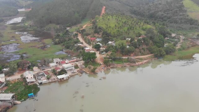 Floodea village in Espirito Santo, Brazil