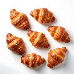 croissants on a white background