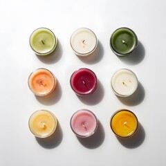scented candle on a white background