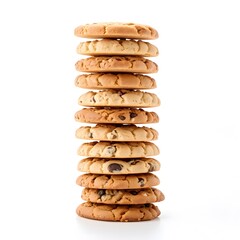 cookies on a white background