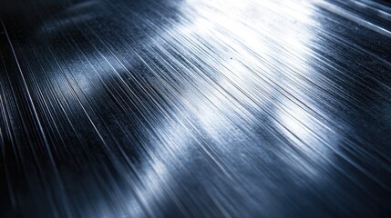 Abstract close-up of brushed aluminum with visible lines and texture.