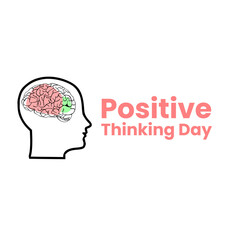 vector design suitable for positive thinking day event posters, vector designs, illustrations