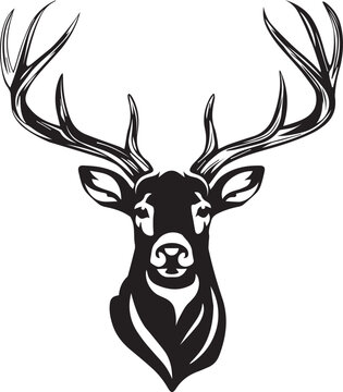  Majestic mule deer vector illustration for digital art, vector, cartoon, clipart, and line art designs.