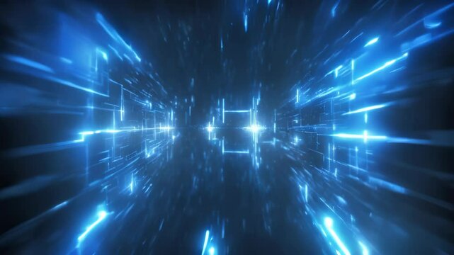 Blue Abstract Digital Background