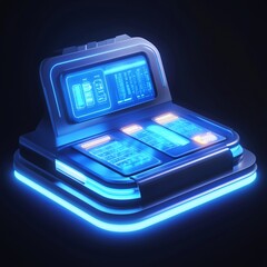 3D Information Desk Icon: Public Help and Guidance Illustration Logo