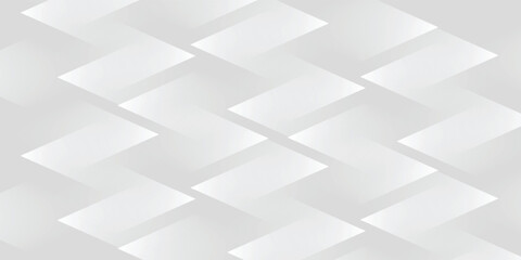 persegi putih Latar belakang abstrak putih. Pola garis lingkaran modern. Konsep futuristik.