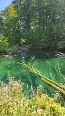 Lago de Plitvice, agua cristalina