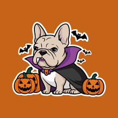 Halloween Art Labels Graphic Poster