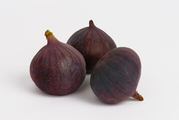 Fresh figs isolated on white