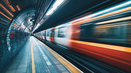 Motion Speed of the subway train.