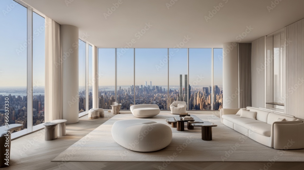 Wall mural high rise luxury condo interior