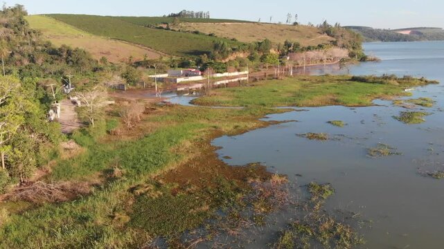 Floodea village in Espirito Santo, Brazil