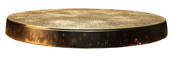 PNG Gold podium on black background stage shiny gold.