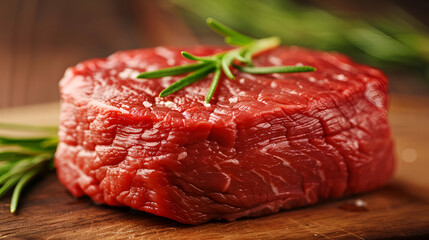 Piece Rump Steak Cutting Board