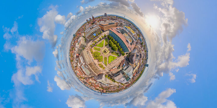 mannheim germany city aerial little planet