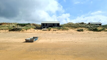 Lonley house at a beach