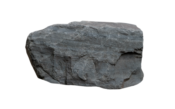 Rock Stone podium isolated background for Product Display,Rock Cliff with rough texture surface,Natural stone formation located part of the mountain,Rock Sea element