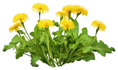 PNG  A growing dandelion bush vegetable flower plant.