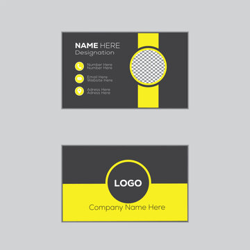 Double-sided business card template 