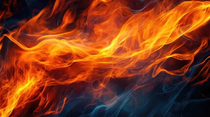 Fototapeta premium Dynamic Chaos: Abstract Art with Blurred Fire Lines in Bright Cold Colors