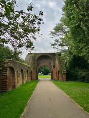 ruins of the roman baths in rome