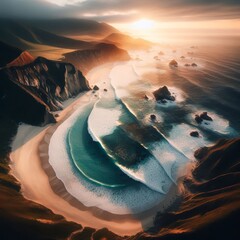  Embayed rip A rip current that forms in a small curved bay or p
