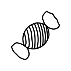 Candy Outline Icon, Vector illustration