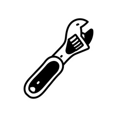 Wrench Toy Glyph Icon, Vector illustration