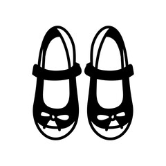 Girl Shoes Glyph Icon, Vector illustration