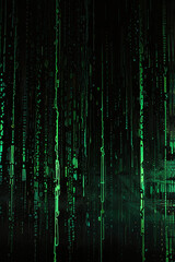 Obraz premium Purple digital cascade luminescent background 