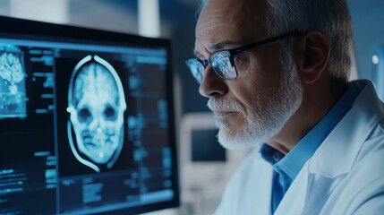 Doctor use computer AI technology support in reducing medical errors, providing alerts, and reminders for critical patient care tasks, ensuring high safety standards.