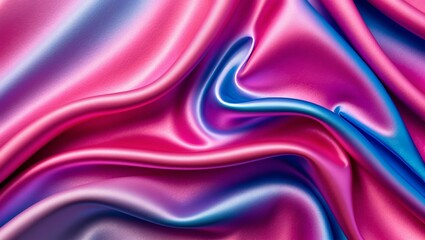 Obraz premium Close-up of vibrant pink and blue fabric