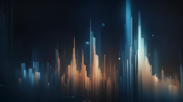 Abstract Digital Cityscape Background