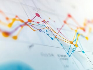Emerge trends illustrated with a dynamic line graph, emerge trends, market analysis visual